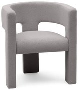 Fotoliu design alb cenusiu ALPAH LOOP