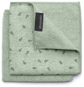 Set 2 lavete curatare si uscare din microfibra Brabantia SinkSide 1005613, 30x30 cm, Verde