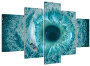 Tablou marea cu barca (150x105 cm)