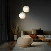 Lustră suspendată pe cablu BOHO, 2xE27/60W/230V, albă