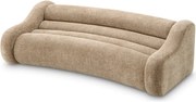 Canapea curbata design LUX Carbone, Lyssa sand