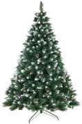 AmeliaHome Pom de Crăciun Pom de pin cu conuri depin Lemmy, 120 cm