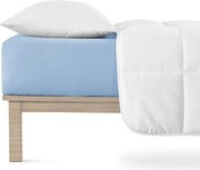 decoDoma Cearșaf elastic jersey cu elastan albastru 180 x 200 cm