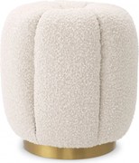 Taburete elegant design LUX Orchanic, Bouclé cream