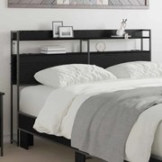 vidaXL Tăblie de depozitare cu raft Stejar negru 120 cm Lemn compozit