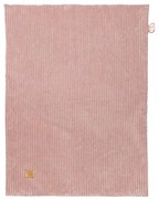 Pătură pentru copii roz din catifea reiată 100x77 cm – Meowbaby