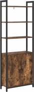 vidaXL Dulap pentru cărți Stejar fumuriu 60 x 24 x 161 cm
