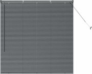 vidaXL Jaluzele venetiene Manual Gri închis 130 x 125 cm Aluminiu