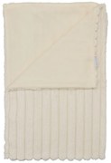 Pătură crem din micropluș/cocolino 130x170 cm Cosy Ribbed – Catherine Lansfield