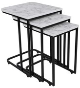 Măsuță auxiliară Metal Zigon, 3 buc.