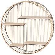 Raft de perete din ratan, Ø 50 cm