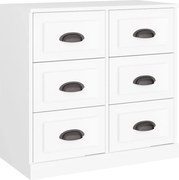 vidaXL Servantă, alb, 70x35,5x67,5 cm, lemn prelucrat