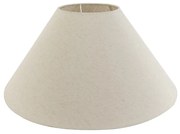 Abajur din material textil bej rotund înclinat 55/19/26