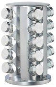 Suport rotativ pentru condimente, 20 buc recipiente