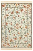 Covor crem din viscoză 135x195 cm Oriental Flowers – Nouristan