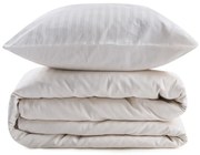 Lenjerie de pat crem din bumbac satinat pentru pat de o persoană 140x200 cm Lilyum – Mijolnir