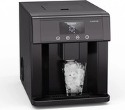 Klarstein Eiszeit mașină de făcut cuburi de gheață din oțel inoxidabil, 3 dimensiuni de cuburi de gheață, argintie.