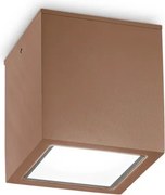 Ideal Lux TECHO - spot exterior 1xGU10/20W/230V 15x15 cm IP54 maro