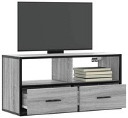 vidaXL Dulap TV, gri sonoma, 80x31x39,5 cm, lemn prelucrat și metal
