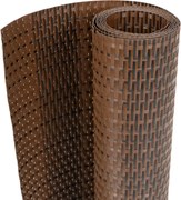 vidaXL Paravan pentru balcon, maro și negru, 300x80 cm, poliratan