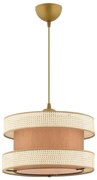Pendul HALO, 1x E27/60W/230V, maro/crem