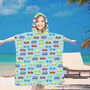 Poncho pentru copii CARS albastru 60x90 cm