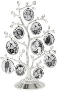 Ramă foto argintie de sine stătătoare din metal 27x18 cm Family Tree – Zilverstad