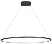 Lustr LED SATURNO 57W, pr. 100 cm, IP44, antracit, na lanku