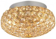 Aplica, Plafoniera cristal Venezian diam 25,5cm KING PL3 ORO 075402
