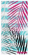 Prosop cu uscare rapidă Towee PALMS PINK, 70 x 140 cm