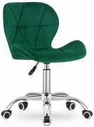 Scaun de birou verde AVOLA VELVET