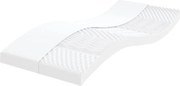 vidaXL Saltea din spumă, alb, 90x200 cm, duritate 7 zone 20 ILD
