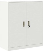 vidaXL Dulap de depozitare Alb 90 x 40 x 105 cm Oțel