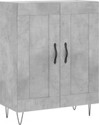 vidaXL Servantă, gri beton, 69,5x34x90 cm, lemn compozit