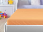 Cearsaf jersey pentru patut de copii EXCLUSIVE 60x120 cm somon