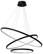 Lustră LED pe cablu HOOP LED/93W/230V d. 80 cm 4000K negru