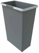 Elletipi Coș de plastic cu mânere 35 L, gri
