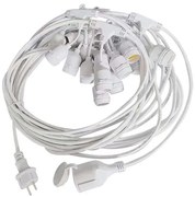 Ghirlandă luminoasă de exterior STRING, 15 x soclu E27, 40 W pe bec (max.), 230 V, 15 m, IP65