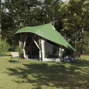 vidaXL Cort de familie Tipi cu acoperiș Verde 508 x 470 x 300 cm