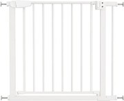 Poarta de siguranta copii Kidizi Rexa alb, reglabila 83–89 cm, montaj prin presiune, inchidere automata, certificata EN 1930