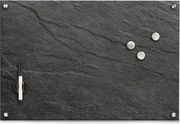 Tabla magnetică cu suprafață de sticlă, cu ștergere uscată acoperită cu sticlă magnetică, produs ușor de instalat, 40x60, ZELLER