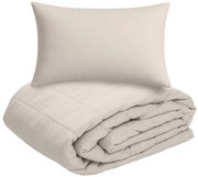 Pilota matlasata de vara 140x200 cm cu husa pentru perna SUMMER 45x75 cm, bej