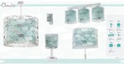 Dalber D-41412H - Candelabru pentru copii CLOUDS 1xE27/60W/230V
