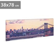 Tablou decorativ cu LED - , zNew York,   - 2 x AA, 38 x 78 cm