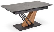 Masă de bucătărie Sterzo 140-180 x 90 cm, negru / stejar auriu