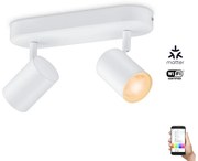 Spot LED RGBW dimabil IMAGEO 2xGU10/4,9W/230V Wi-Fi alb WiZ