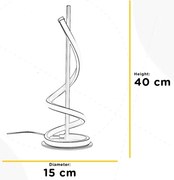 Lampă LED de masă ONLI TWIST LED/12W/230V 4000K 40 cm negru