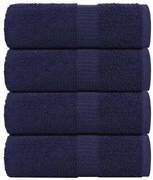 vidaXL Prosoape de baie 4 buc. FROGN albastru marin 30x30 cm 100% bumbac