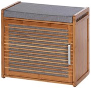 Dulap pentru pantofi din bambus BAHARI cu scaun, WENKO