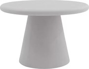 Măsuță de cafea rotundă Clav 60 cm - gri deschis